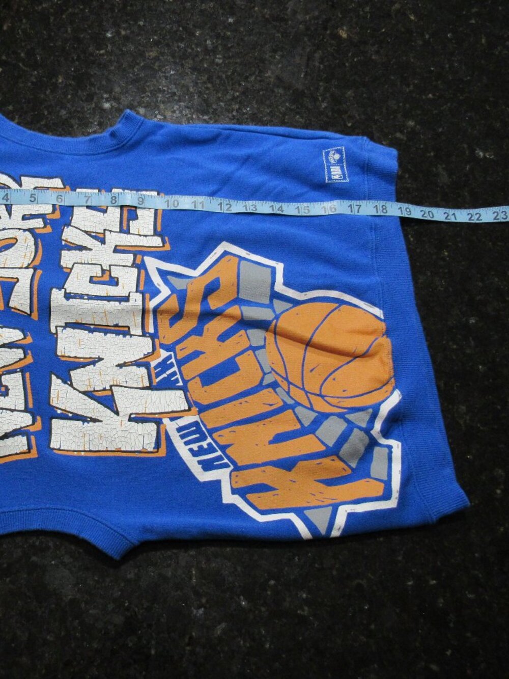 NBA-branded New York Knicks Cotton-On Kid Size 8 Sleeveless Hoodie Pullover Vest - Picture 14 of 16